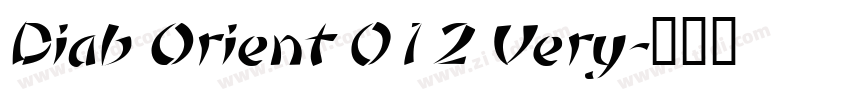 Diab Orient 012 Very字体转换